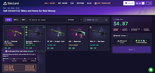Where to Sell CS:GO and CS2 Skins for Real Money?