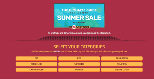 How do you browse a sale with 49,000+ games in it?