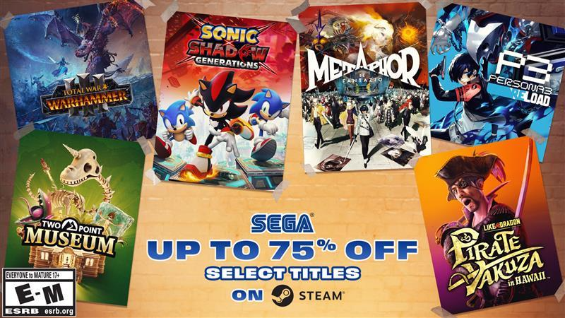 Steam Publisher Sale Has Deep Discounts on Popular SEGA Games