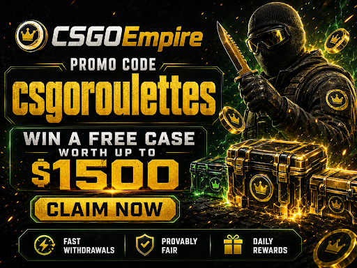 CSGOEmpire Referral Code "csgoroulettes" – Free Case Up to $1500 | 2026