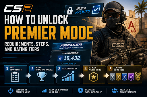 How to Unlock Premier Mode in CS2: Requirements, Steps, and Rating Tiers