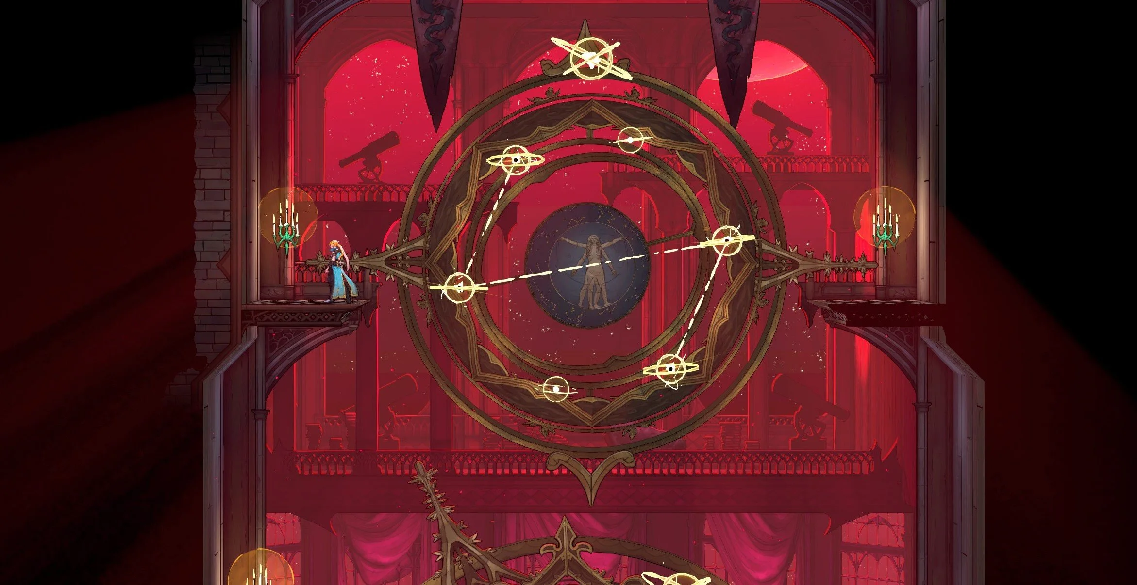 How to Activate the Astrology Globes in the Library in Castlevania: Belmont's Curse