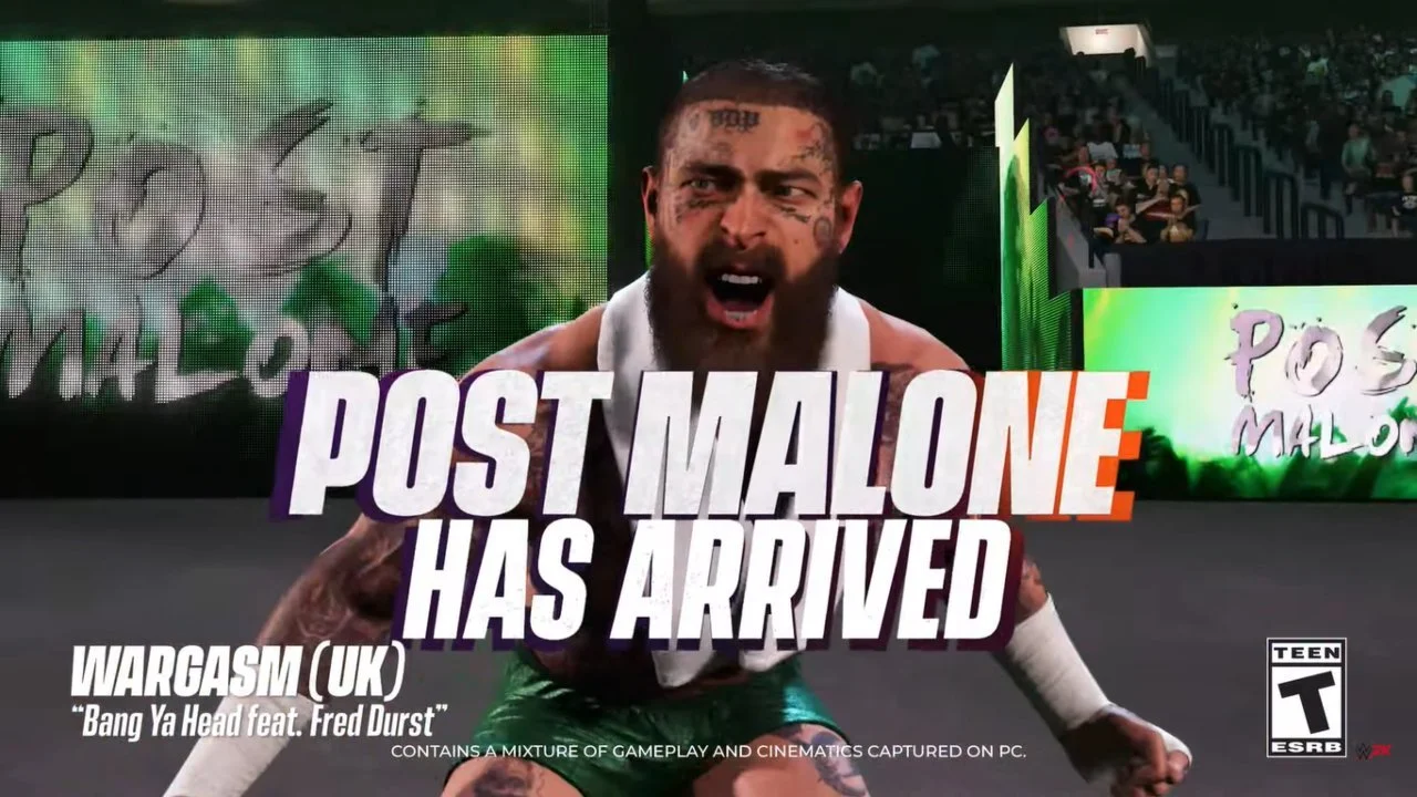 Crush The Competition In WWE 2K24 With The Post Malone & Friends Pack