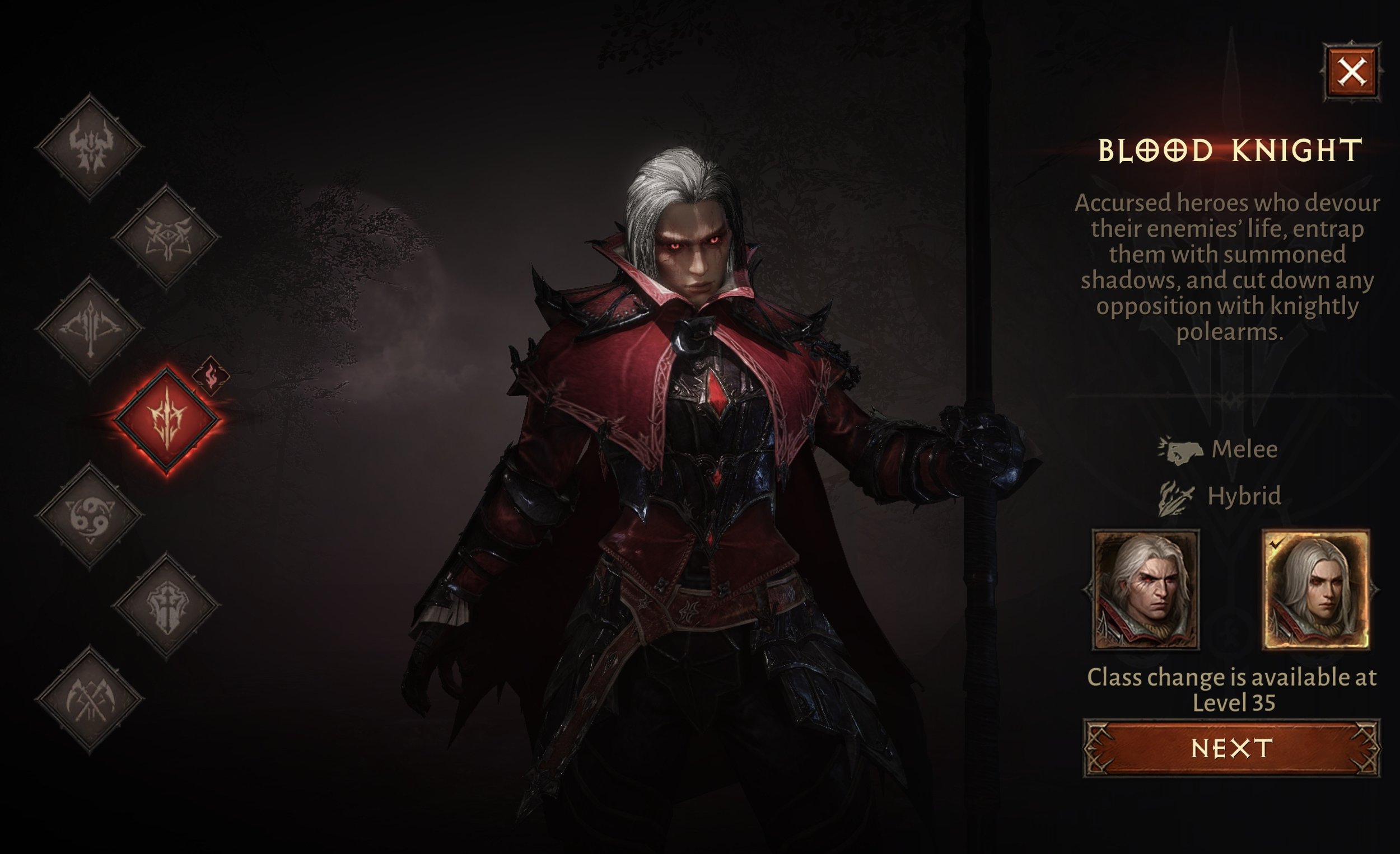 Diablo's new Blood Knight class is coming soon to Diablo Immortal