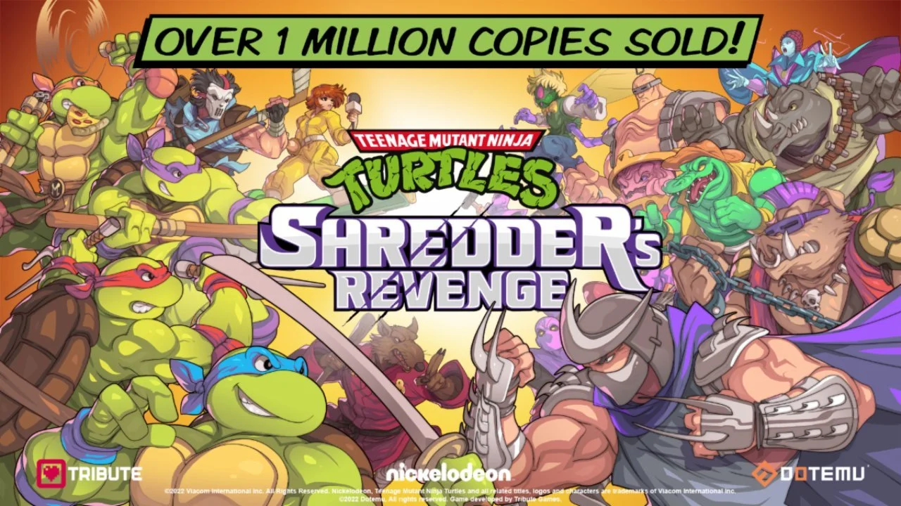 TEENAGE MUTANT NINJA TURTLES SHREDDER'S REVENGE Hits 1 Million Sold