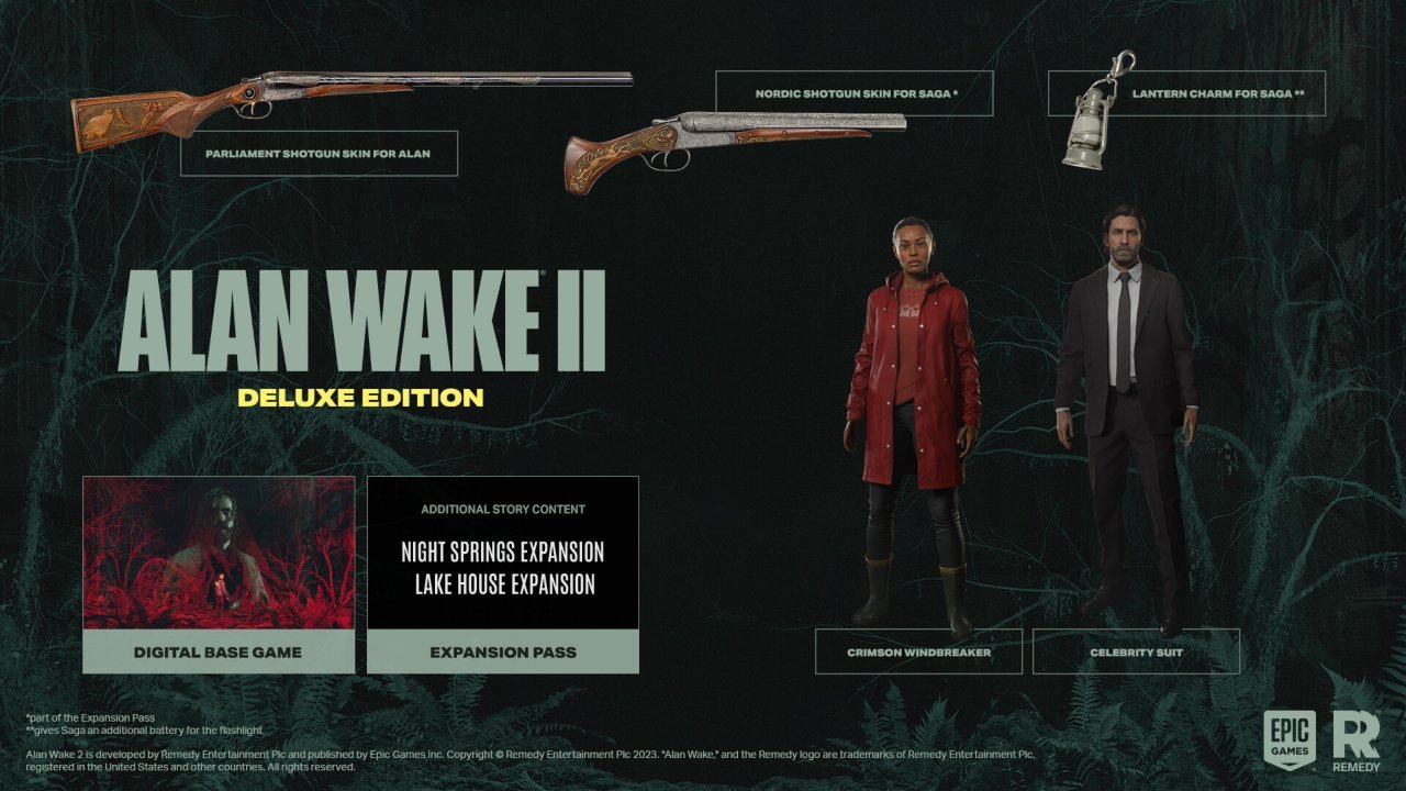 Alan Wake 2 release times on PC and console