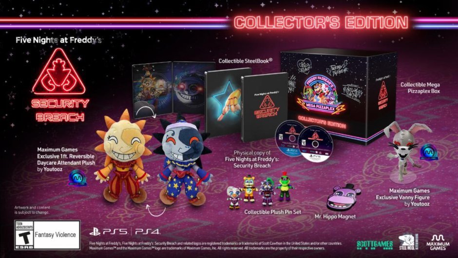Limited Collector's Edition For FNAF: SECURITY BREACH Coming Soon —  GameTyrant