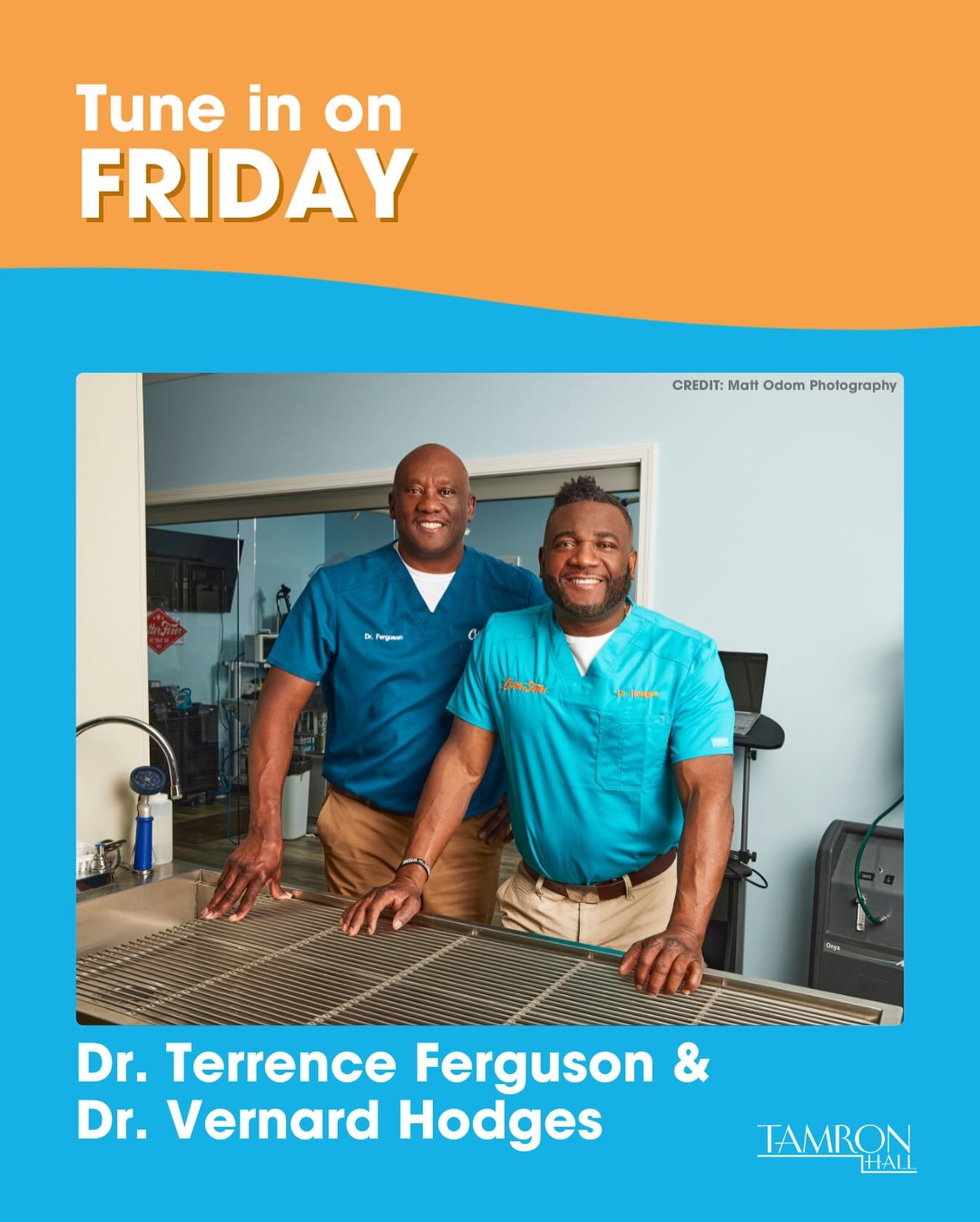 🐾 Catch our favorite vets back on your screens! 🩺 @drhodges_critterfixervet and @drferguson_critterfixervet return to the @tamronhallshow as part of the &ldquo;Favorite Guests&rdquo; episode&mdash;and yes, they brought animals!
Tune in Friday, May 