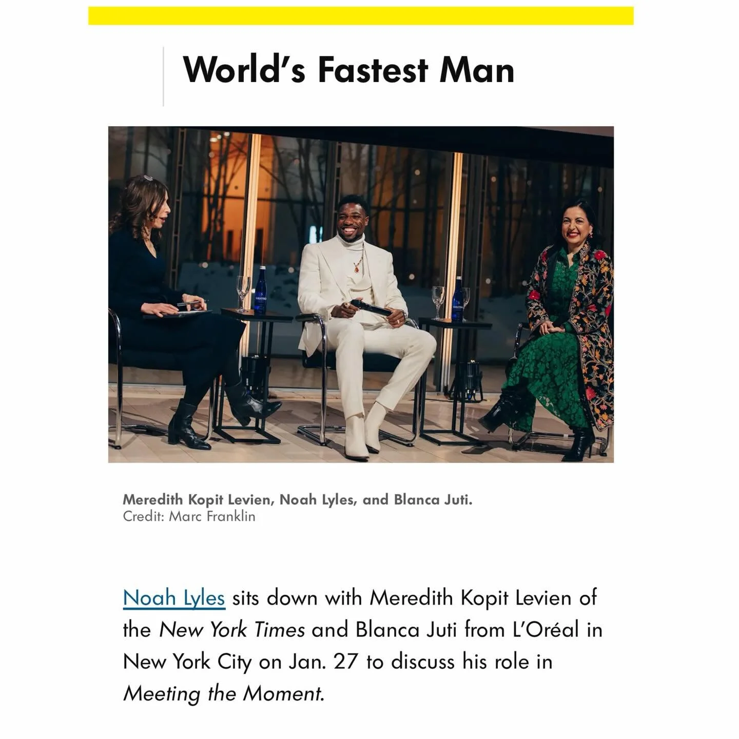 A powerful conversation on performance, confidence, and meeting the moment. @nojo18