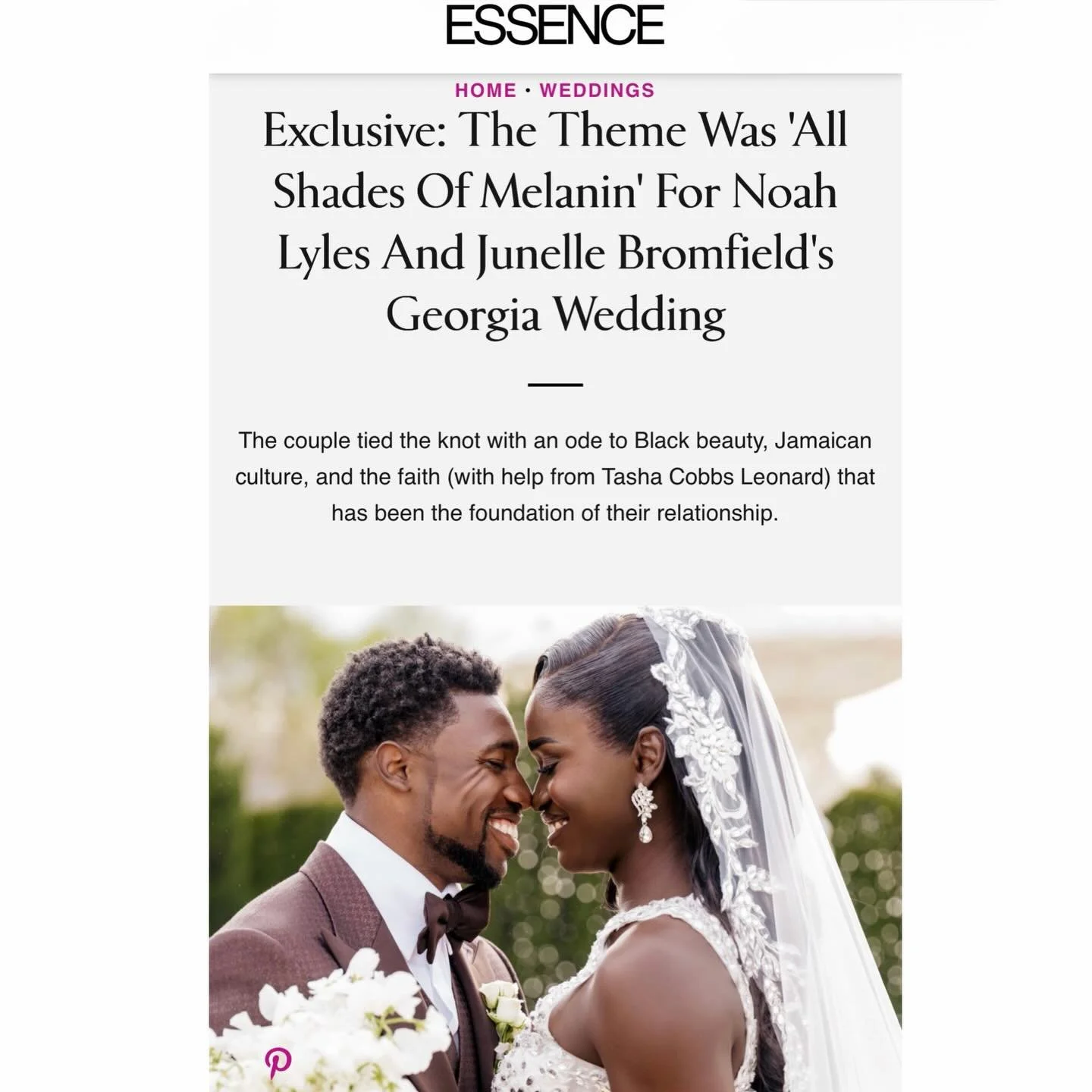 Proud to work alongside @essence to share this celebration of love, culture, and faith.
Every detail of Noah and Junelle&rsquo;s day reflected intention and community, from the vision to the most personal moments. 
Congratulations @nojo18 and @junell