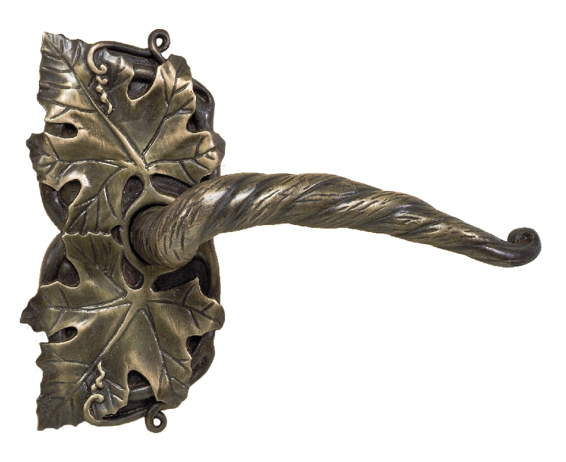 Grapevine passageway door lever by Martin Pierce Hardware Los Angeles Photo Doug Hill