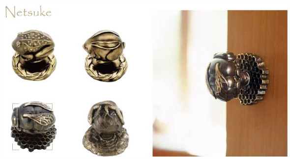 Door knobs from the Netsuke collection at Martin Pierce Hardware Los Angeles CA Photo Doug Hill