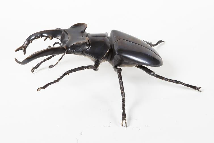 Bronze beetle sculpture by Martin Pierce Hardware Los Angeles CA Photo Doug Hill