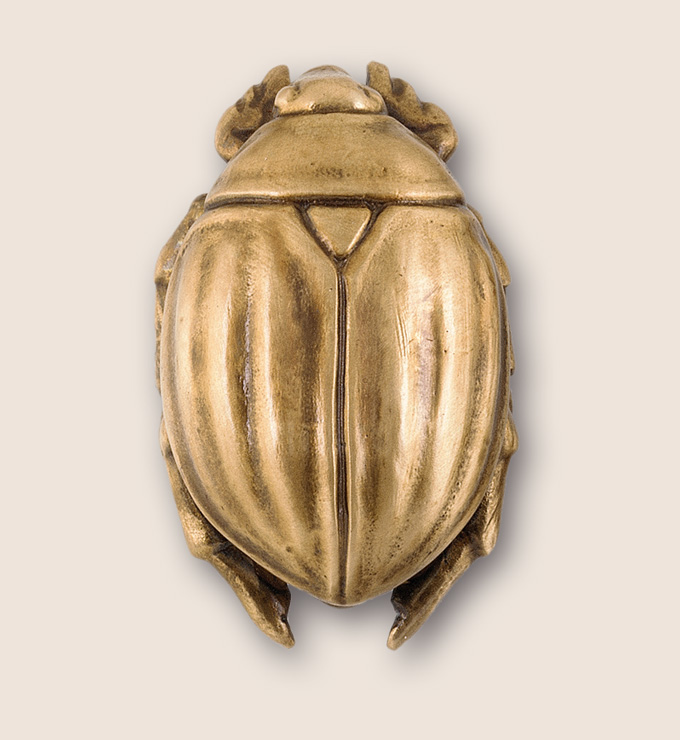 Scarab door or cabinet knob from Martin Pierce Hardware Los Angeles CA Photo Doug Hill