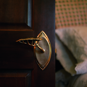 Hedgerow door lever by Martin Pierce Hardware Los Angeles CA 90016 Photo Doug Hill