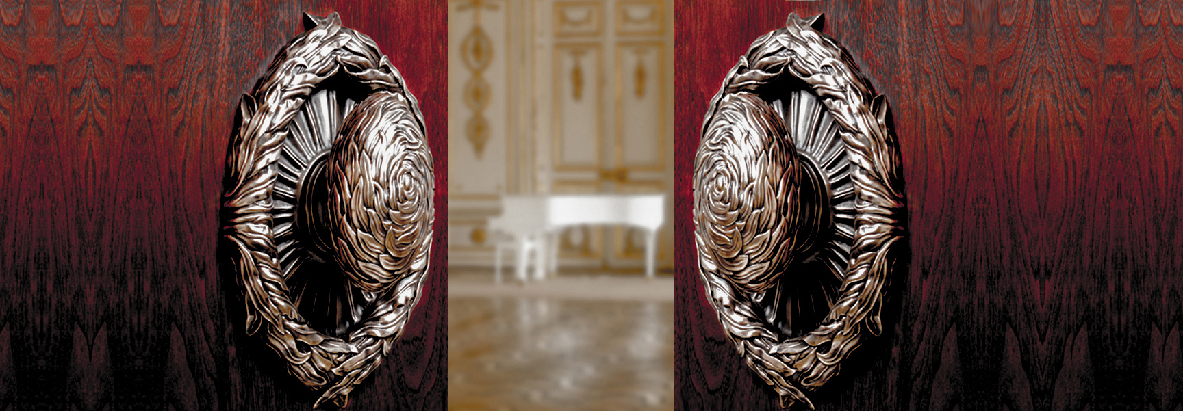   WILLOW     Luxury entry door handles   Nature Inspired cast in bronze     Willow Collection             