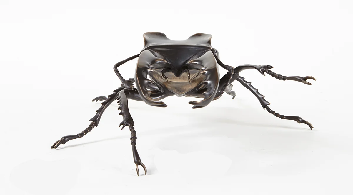 Insect Art Sculptures - Stag Beetles by Martin Pierce