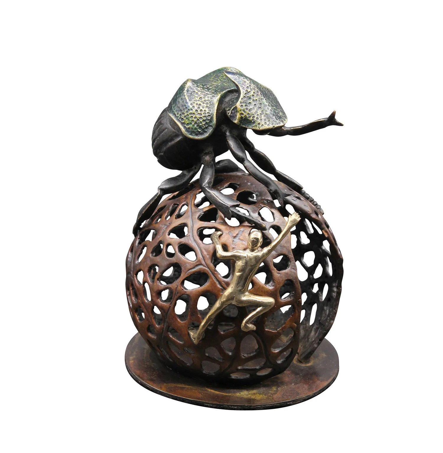 Small Dung beetle, ball and rider — Martin Pierce