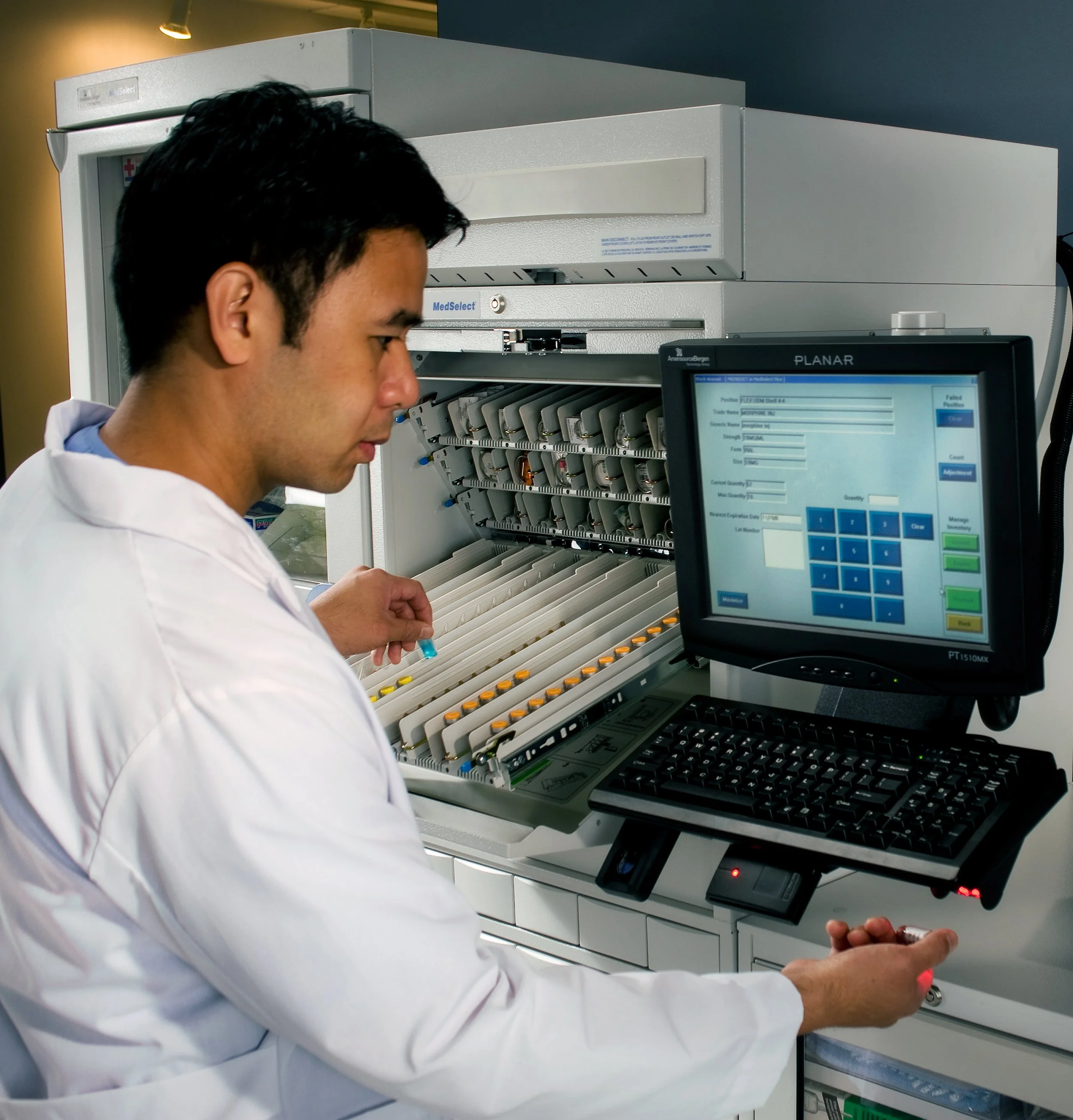 Unit dose module open coil row 3 Pharmacist restocking026.jpg