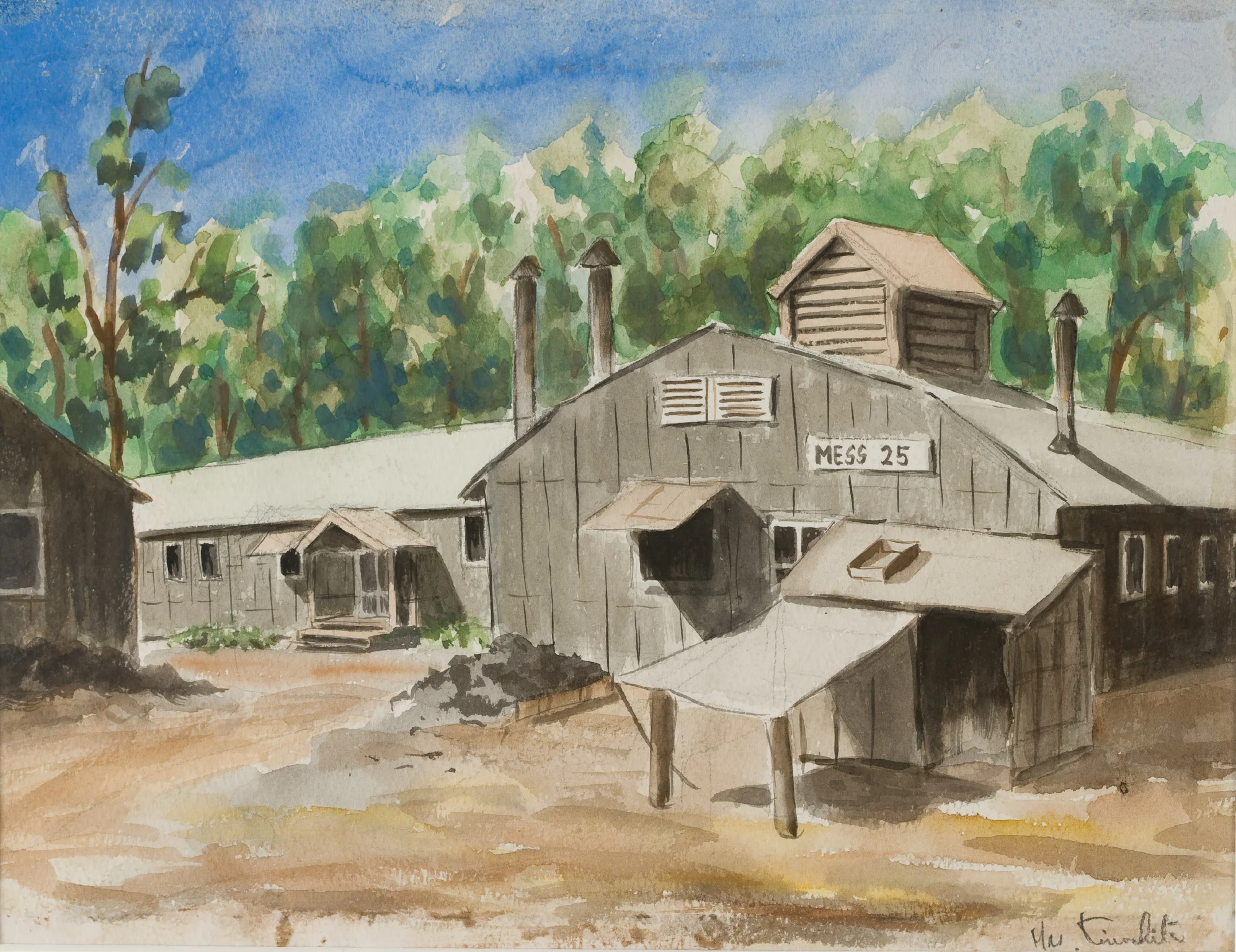 Painting from Rosalie Santine Gould collection