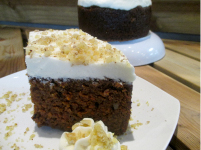  CARROT A tall moist cake, heavy with grated carrots, pineapple and walnuts. Topped with thick cream cheese icing! 