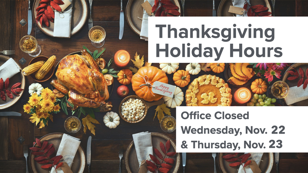 Thanksgiving Holiday Hours [Office Closure] — Gateway Christian Fellowship