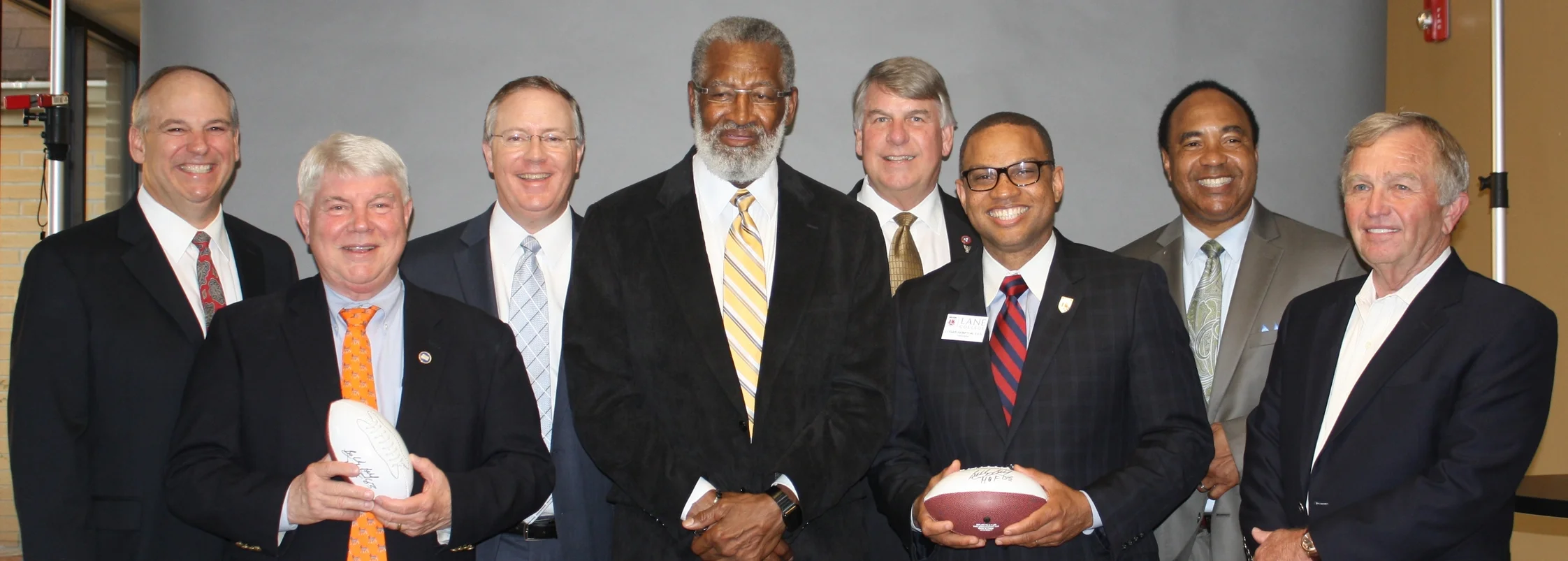 Chuck Miller, Rep. Jimmy Eldridge, Clif Morris, Bobby Bell, Sen. Ed Jackson, Dr. Logan Hampton, David Hunt & Hoyt Hayes