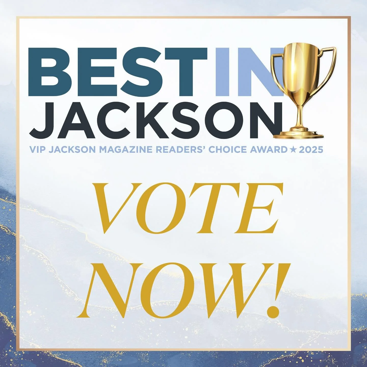 Don&rsquo;t forget that you can vote daily for your favorite businesses for Best in Jackson 2025! Categories include: Cocktails &amp; Cuisine, Retail/Shopping, Health &amp; Wellness, Services, Entertainment, and Wedding &amp; Bridal.
.
.
.
.
#VIPJack