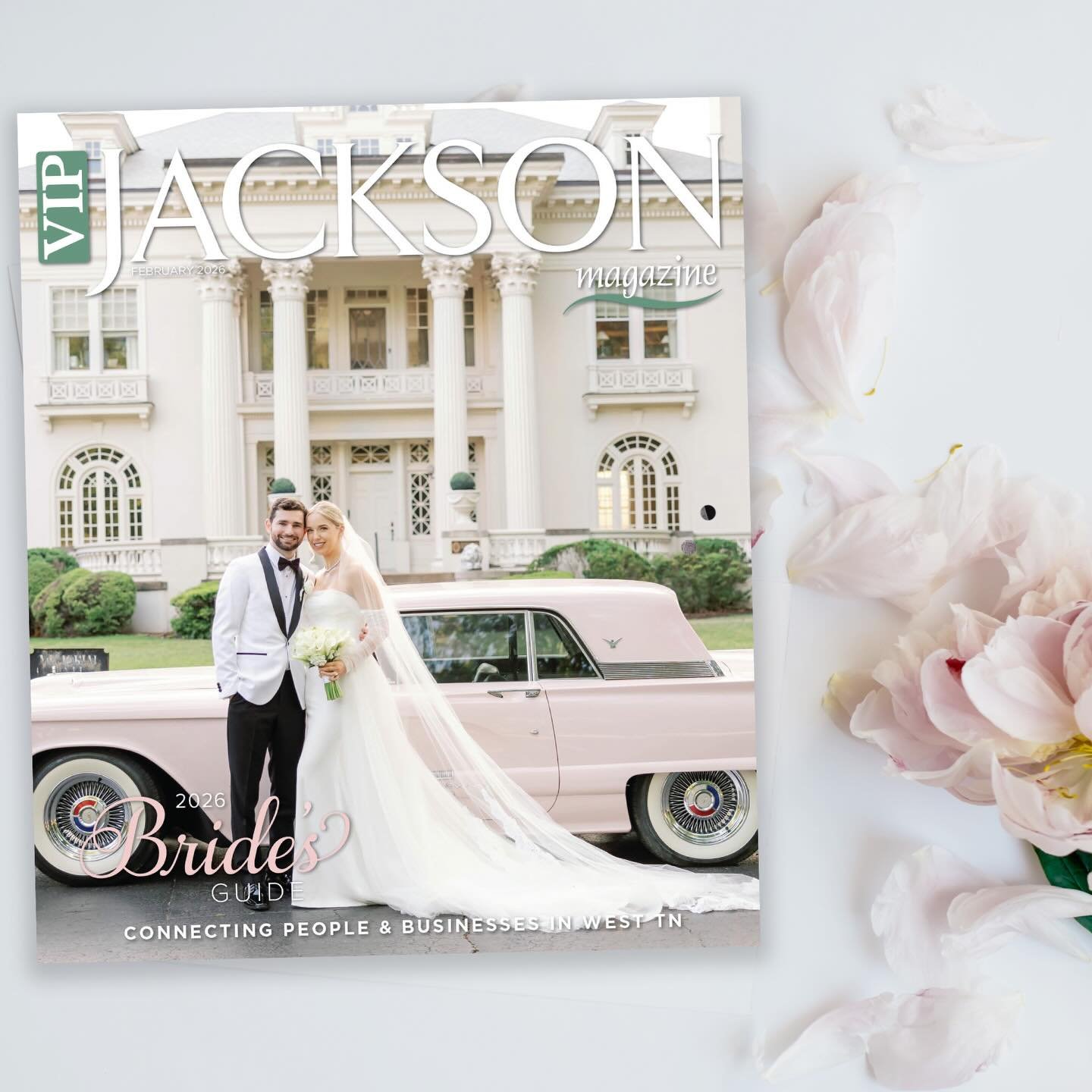 Happy February! Our latest issue is all things wedding! Make sure to grab a copy and find us online at the link in the bio. 
.
.
.
#VIP #VIPJackson #VIPMagazine #February #BridalIssue