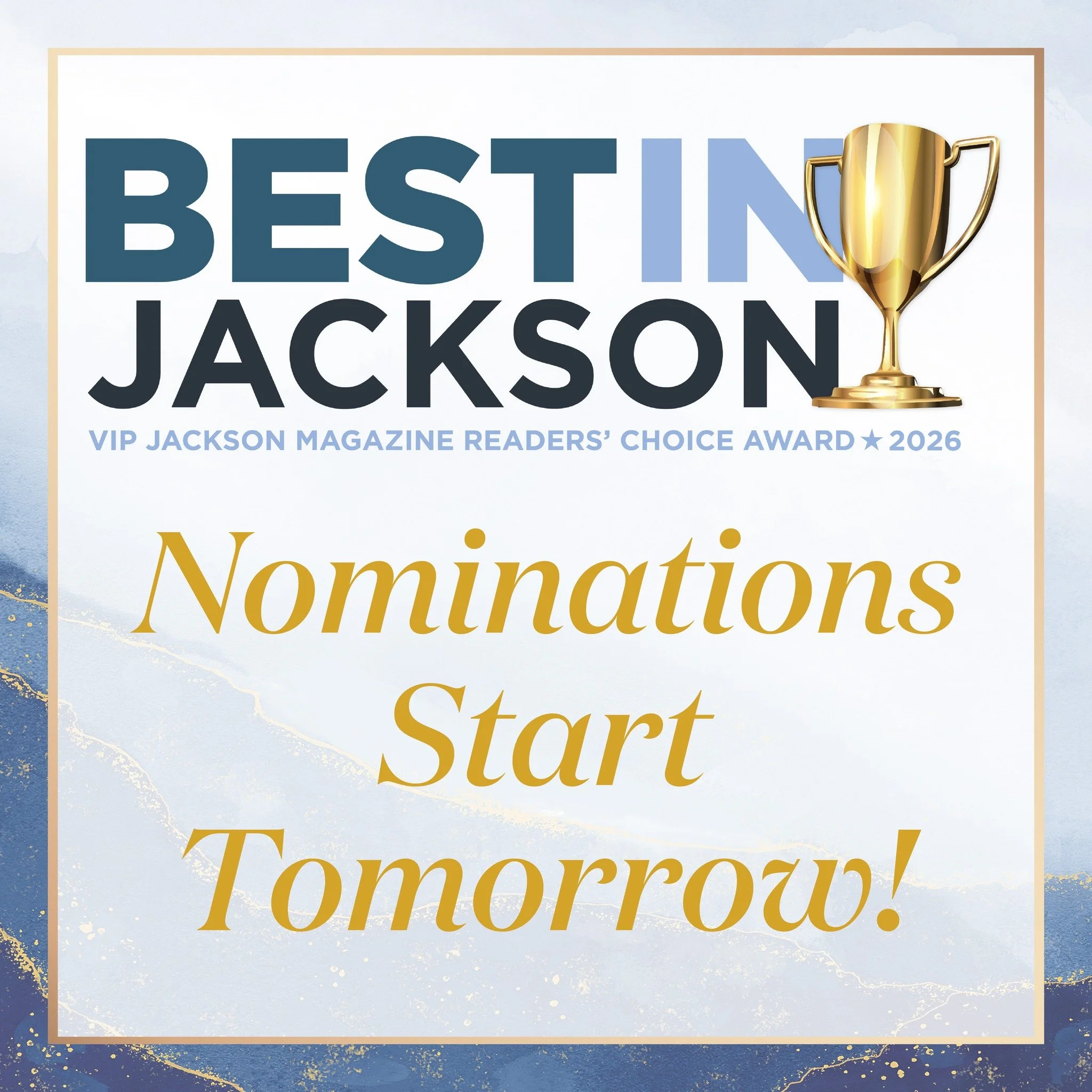 Nominations for Best in Jackson start tomorrow! 🏆