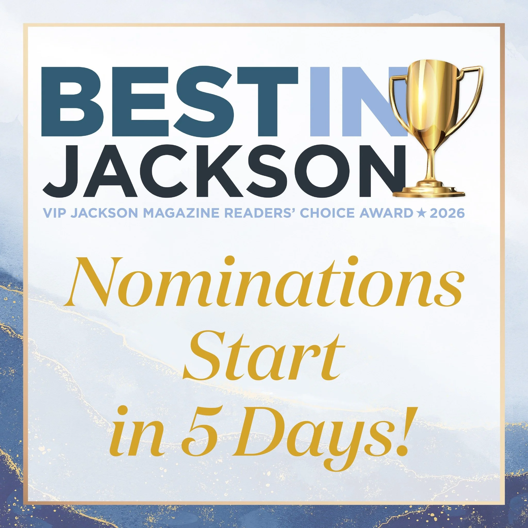 Nominations for Best in Jackson start in 5 days! 🏆