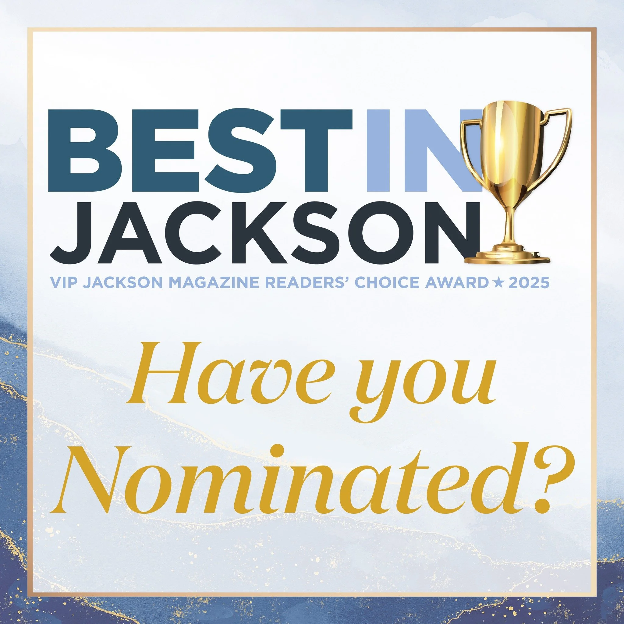 Have you nominated your favorite businesses for Best in Jackson 2026? You have until July 30! Who do you want to see on the ballot this year? 🏆