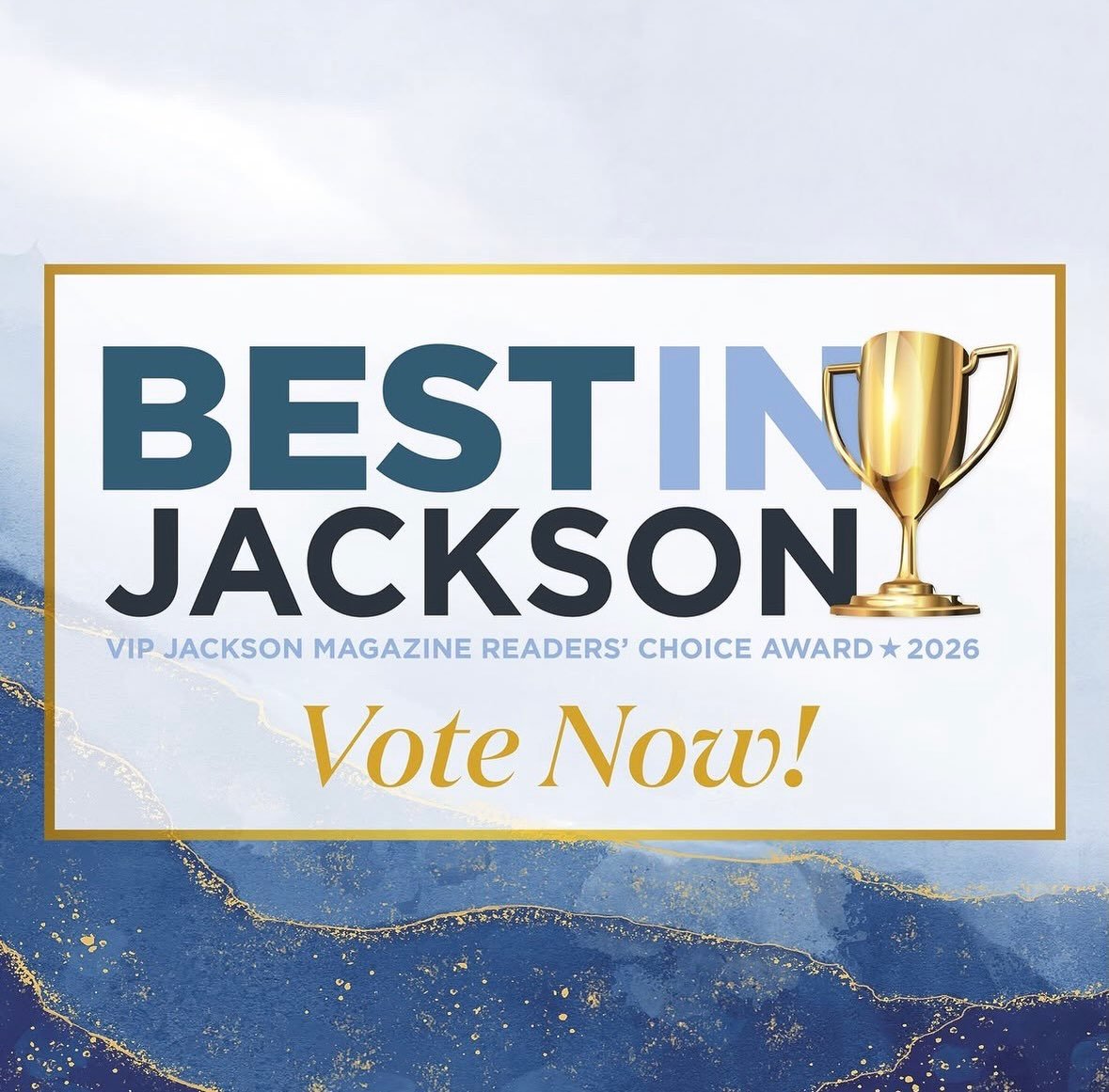 Today is the last day to vote for your favorite businesses to win Best in Jackson 2026! You have until midnight tonight. Follow the link in our bio (or go to vipjackson.com) to vote now.