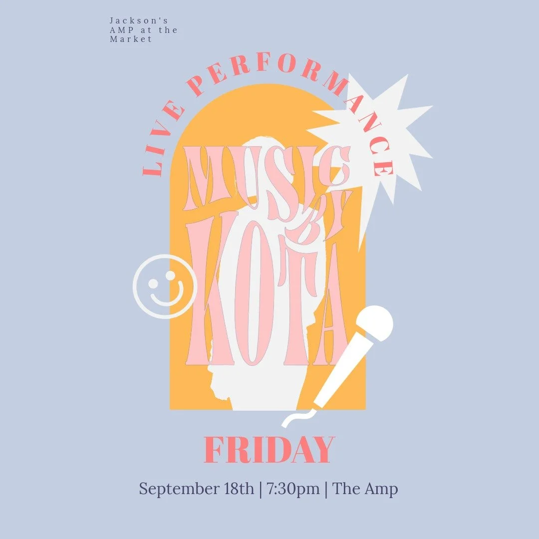 If you don't have plans tonight, we have some for you! @musicbykota is performing at @ampatthemarket at 7:30 pm. We will be there enjoying the food trucks, drinks, and live music/dancing. See you then!