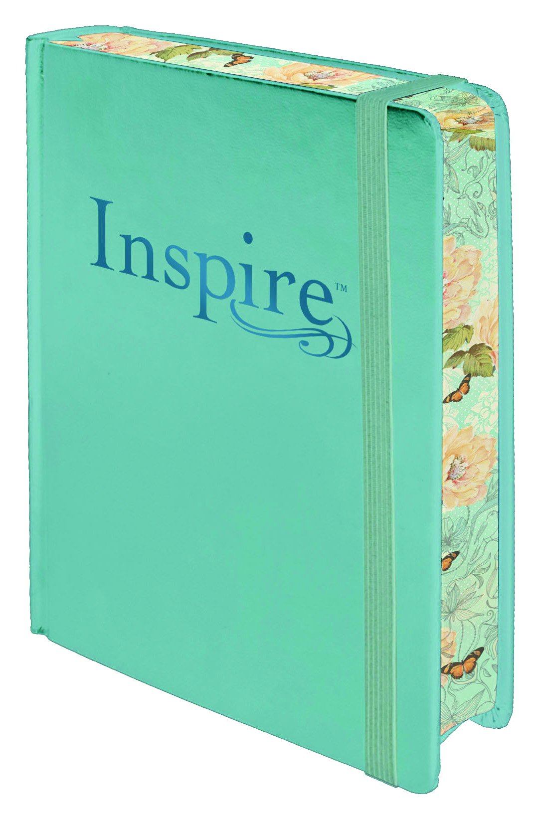 This is an Inspire Bible. It's amazing for Creative Journaling. The ISBN # for purchasing a copy on Amazon or any book retailer is:978-1496419859