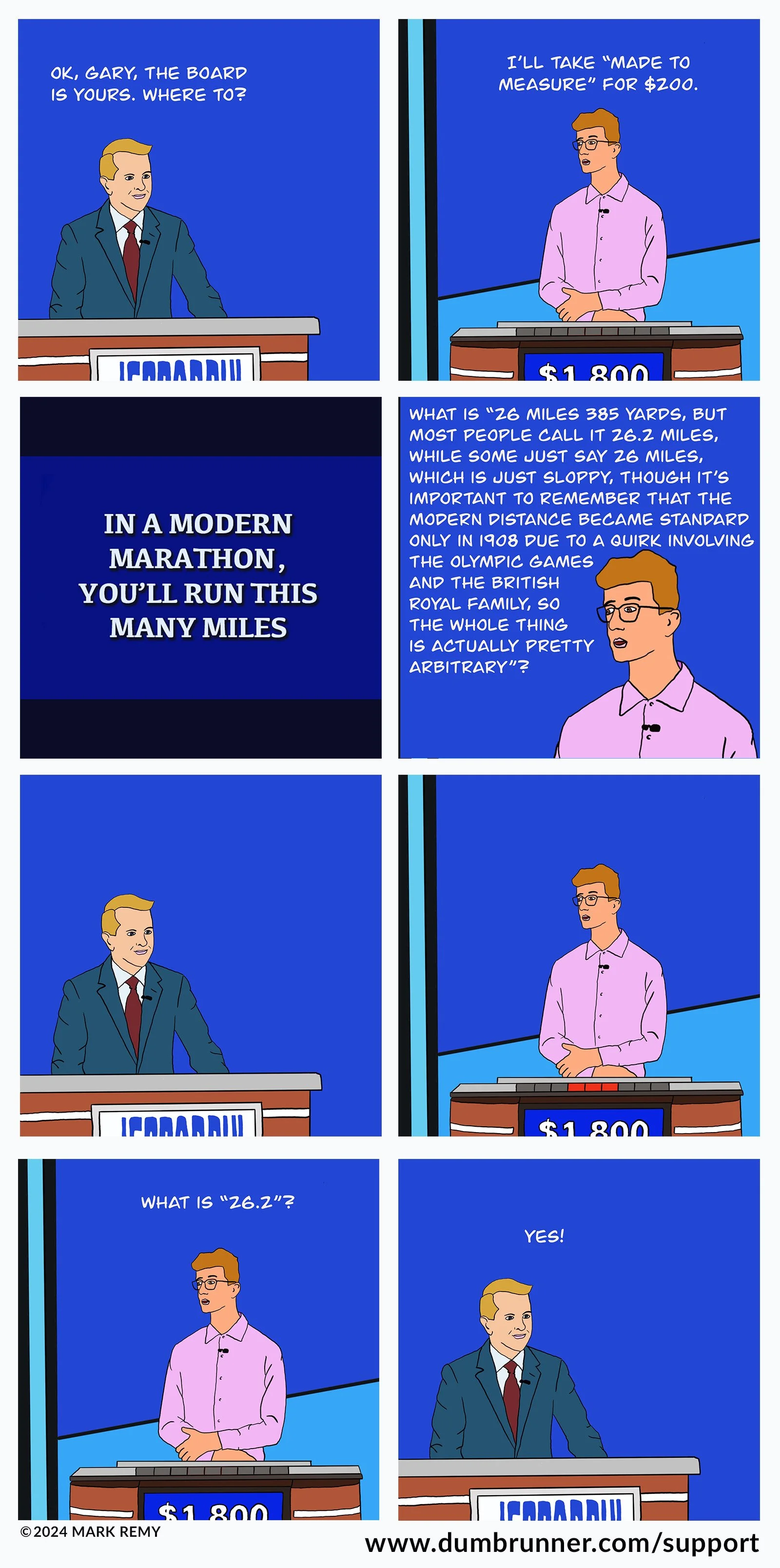 Dumb Runner Illustrated #108: 'Jeopardy!' — Mark Remy's DumbRunner.com