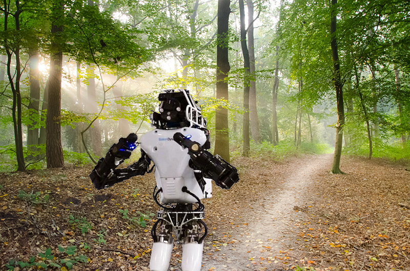 Jogging Robot Finds Dead Body