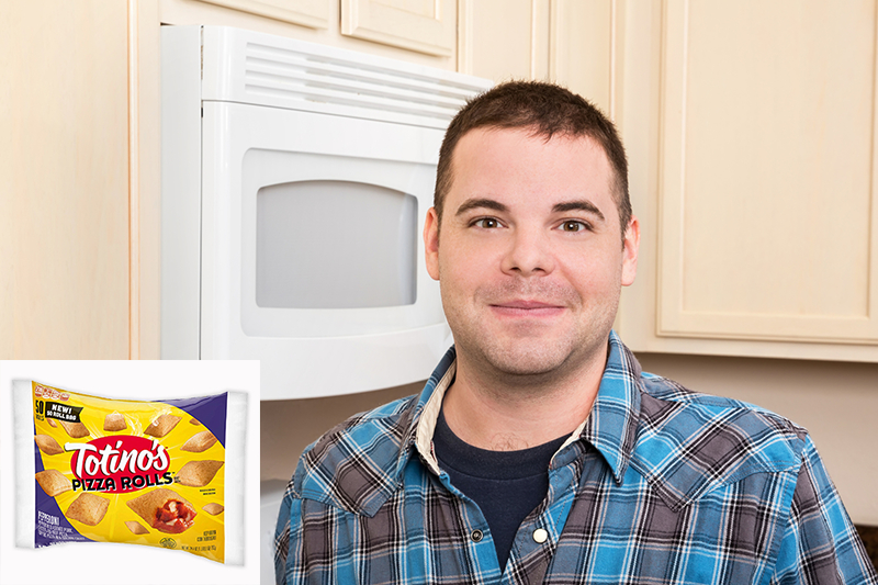 Sad, Lonely Man Begins Frozen Pizza Roll-Loading for Marathon