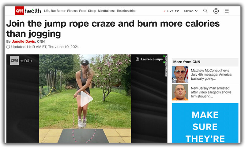 Join the jump rope craze and burn more calories than jogging