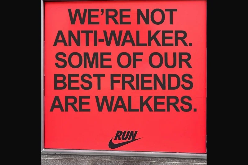 New Sign at Boston Nike Store Somehow Makes Things Worse