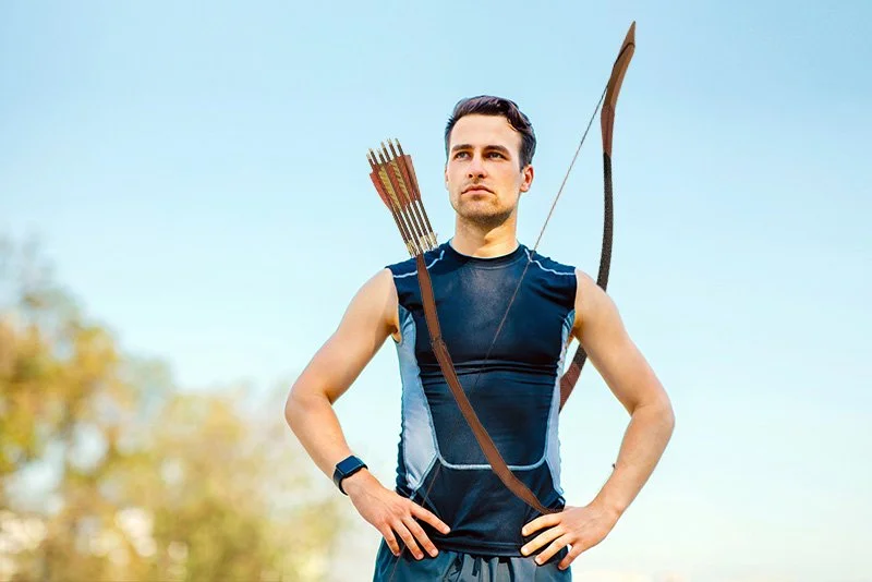 Runner Who Carries Longbow Hopes He Never Has to Use It