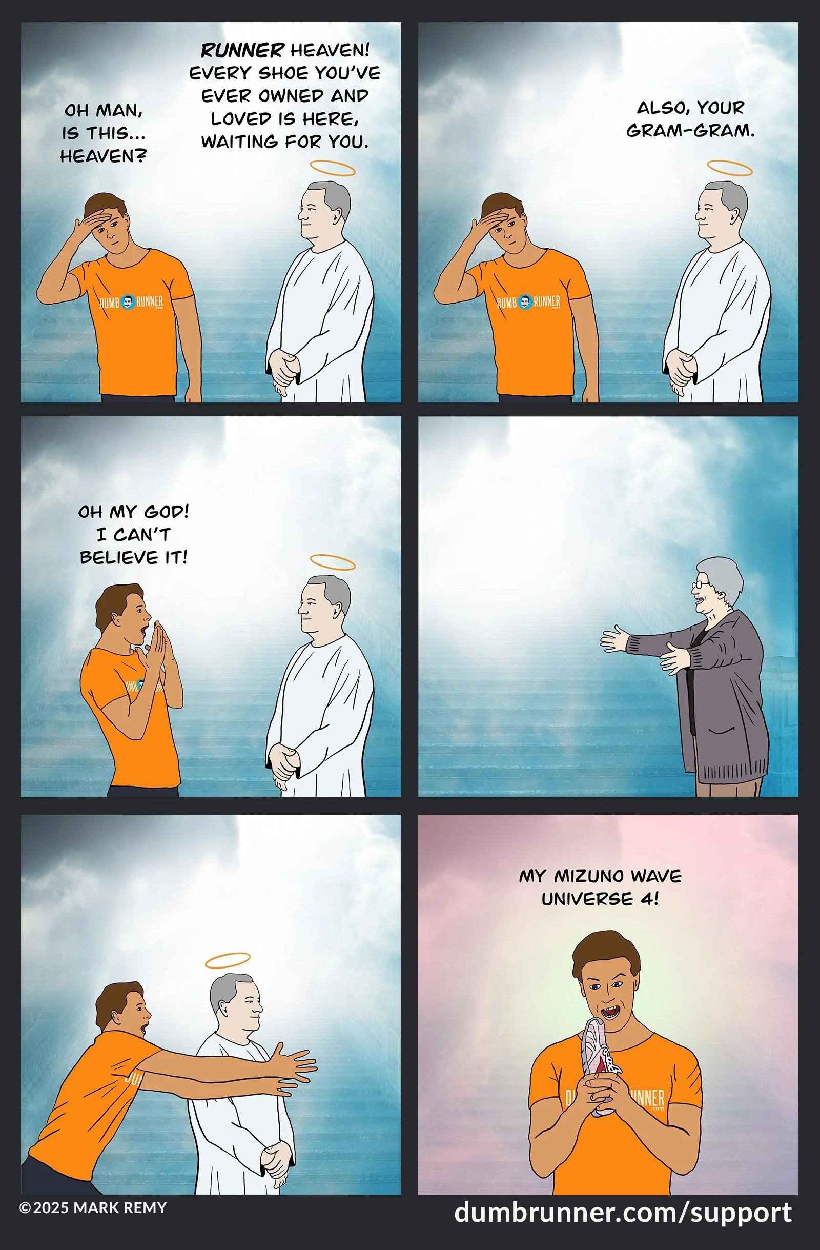 Mark Remy Cartoons Dumb Runner Illustrated #124: 'Heaven' — Mark Remy's DumbRunner.com