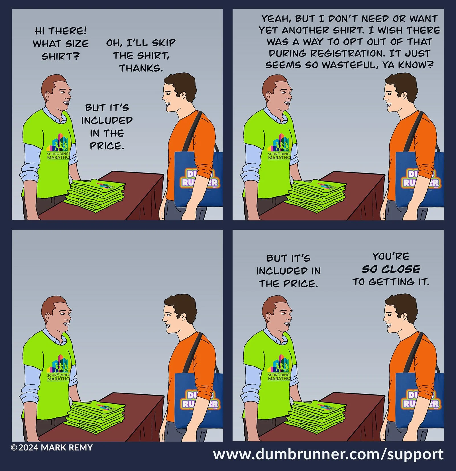 Dumb Runner Illustrated #98: 'Shirt' — Mark Remy's DumbRunner.com
