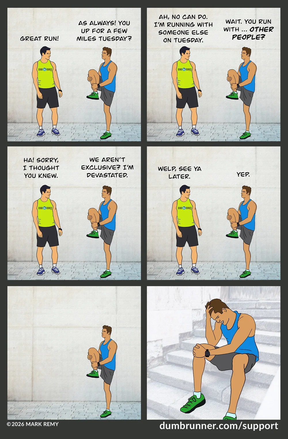 Mark Remy Cartoons Dumb Runner Illustrated #145: ‘Exclusive’ — Mark Remy's DumbRunner.com