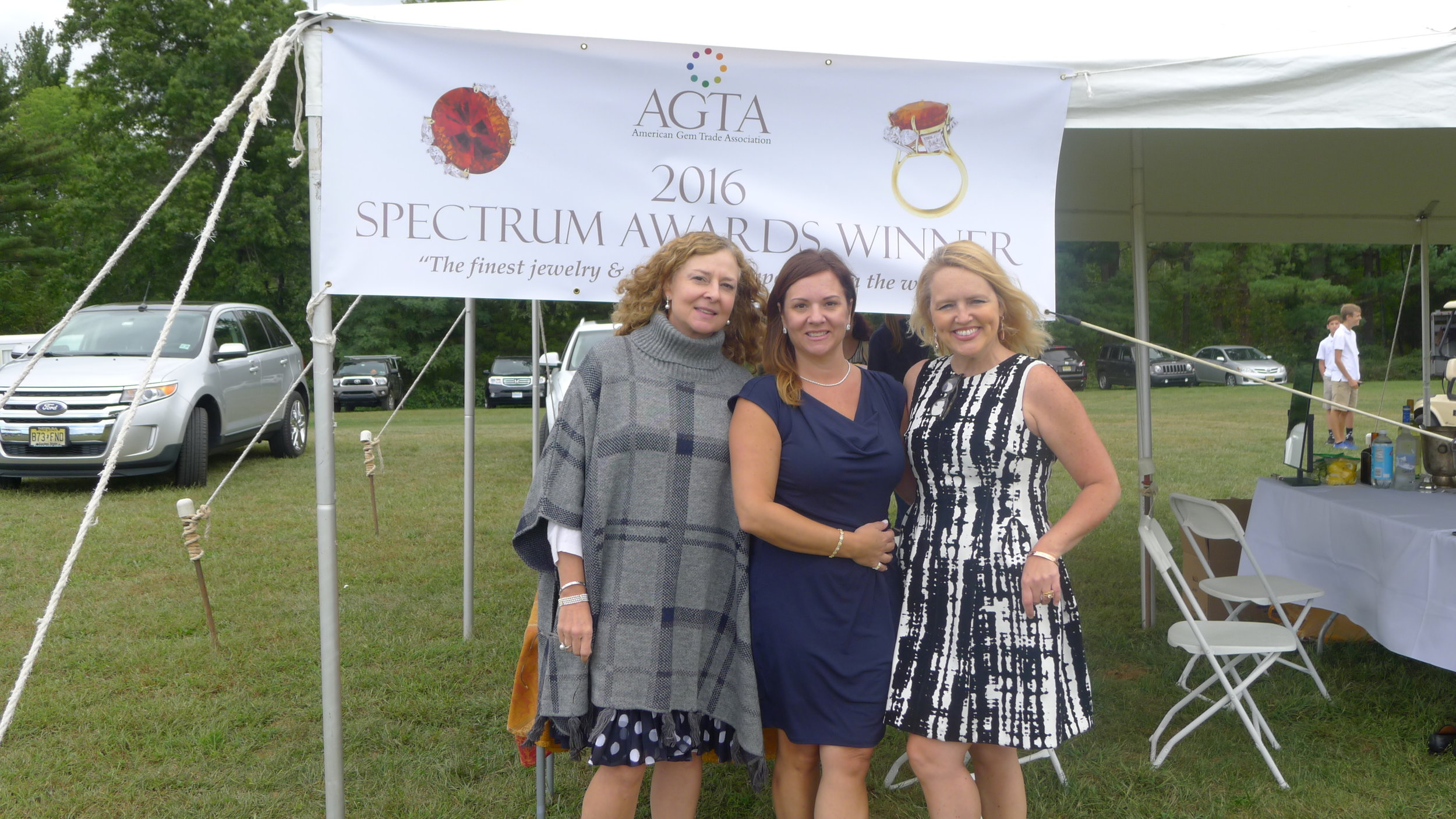 Suzanne Foster, our model Jenn - in our signature yellow and white diamond collection, and event coordinator, Trisha Flanagan.