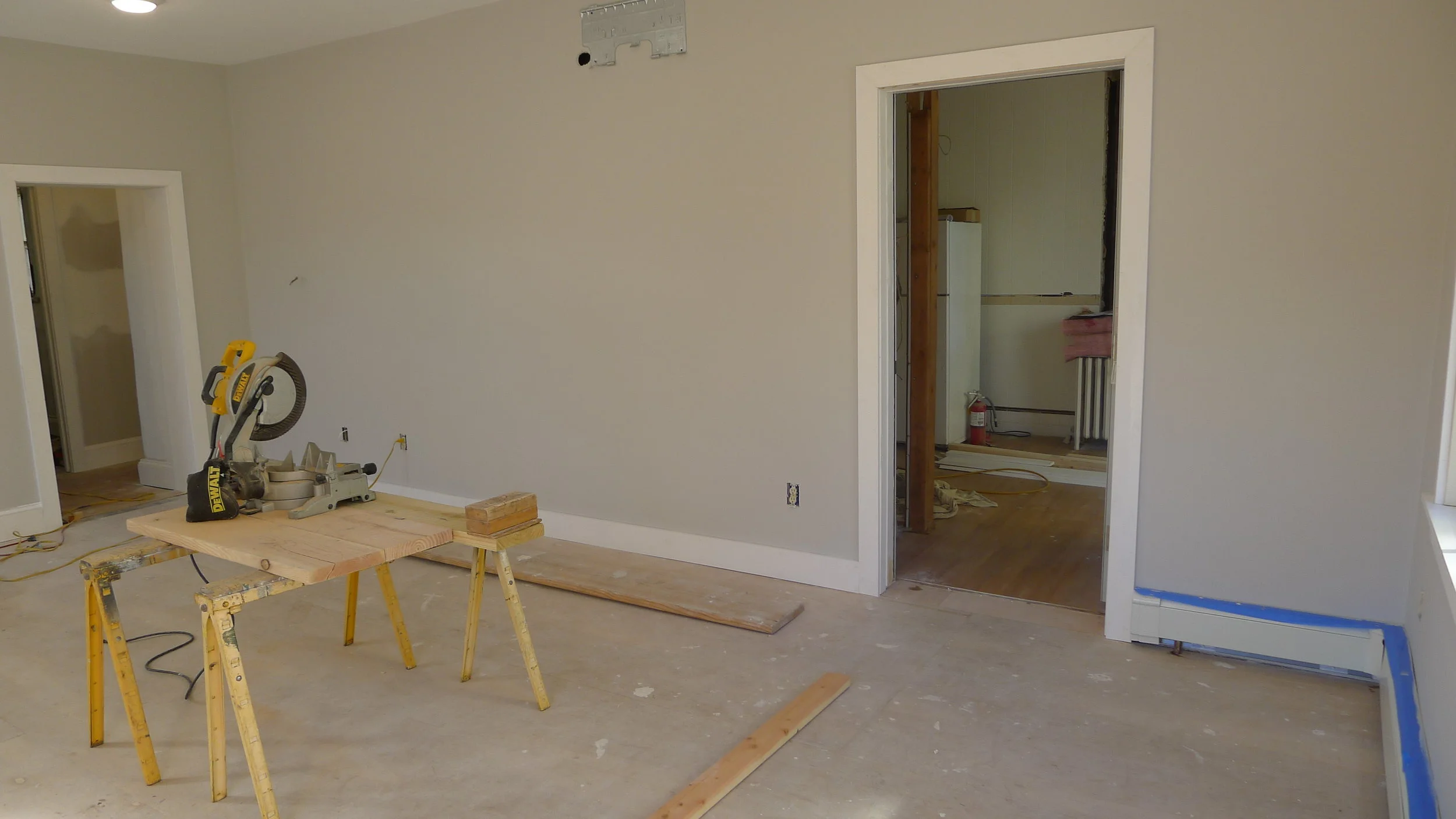 The new reception area
