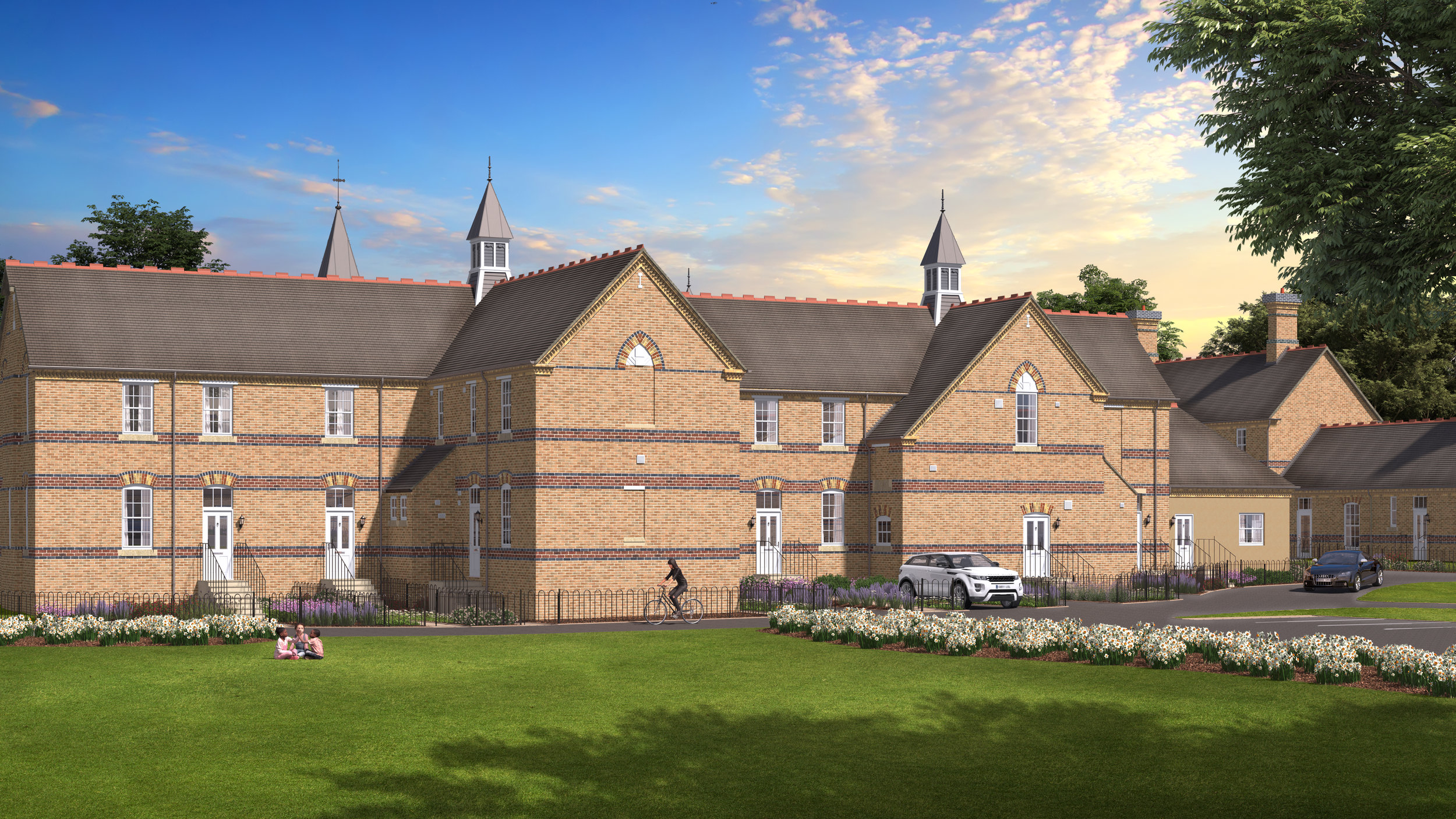 Victorian building renovated into apartments