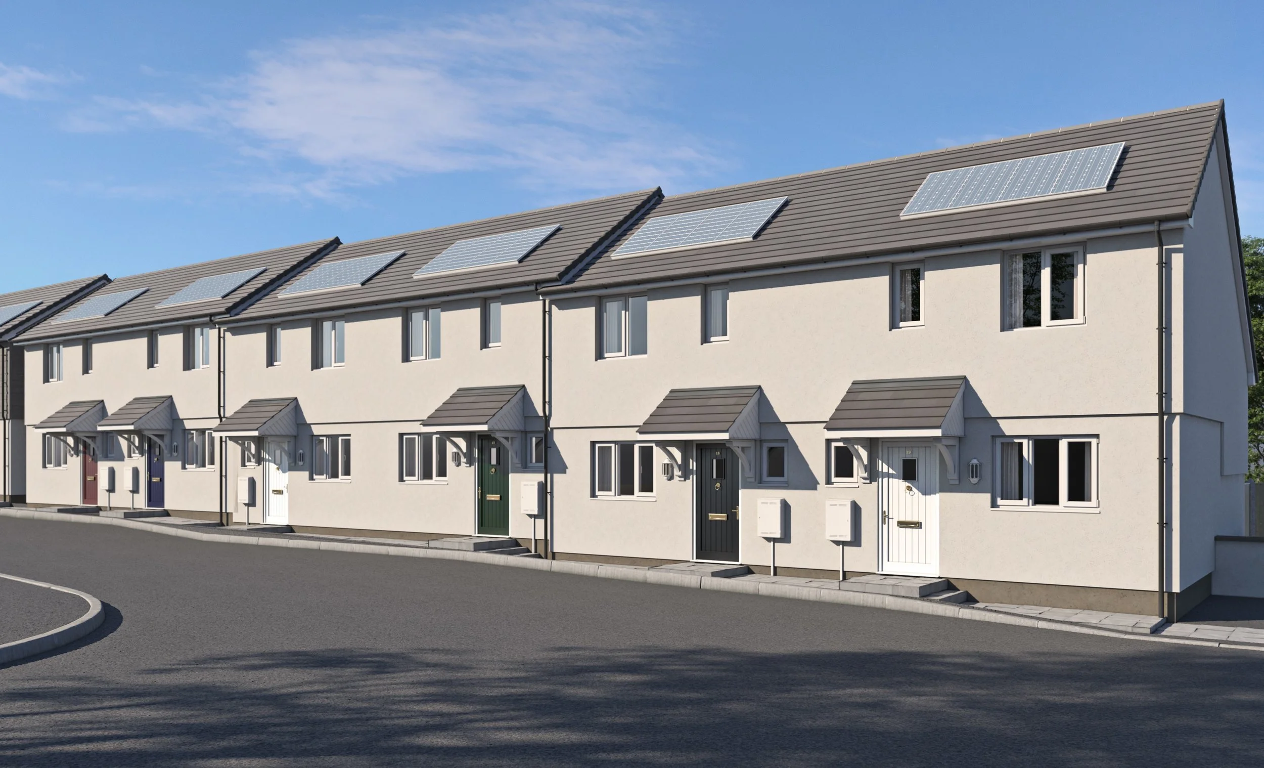 Terraced Houses CGI