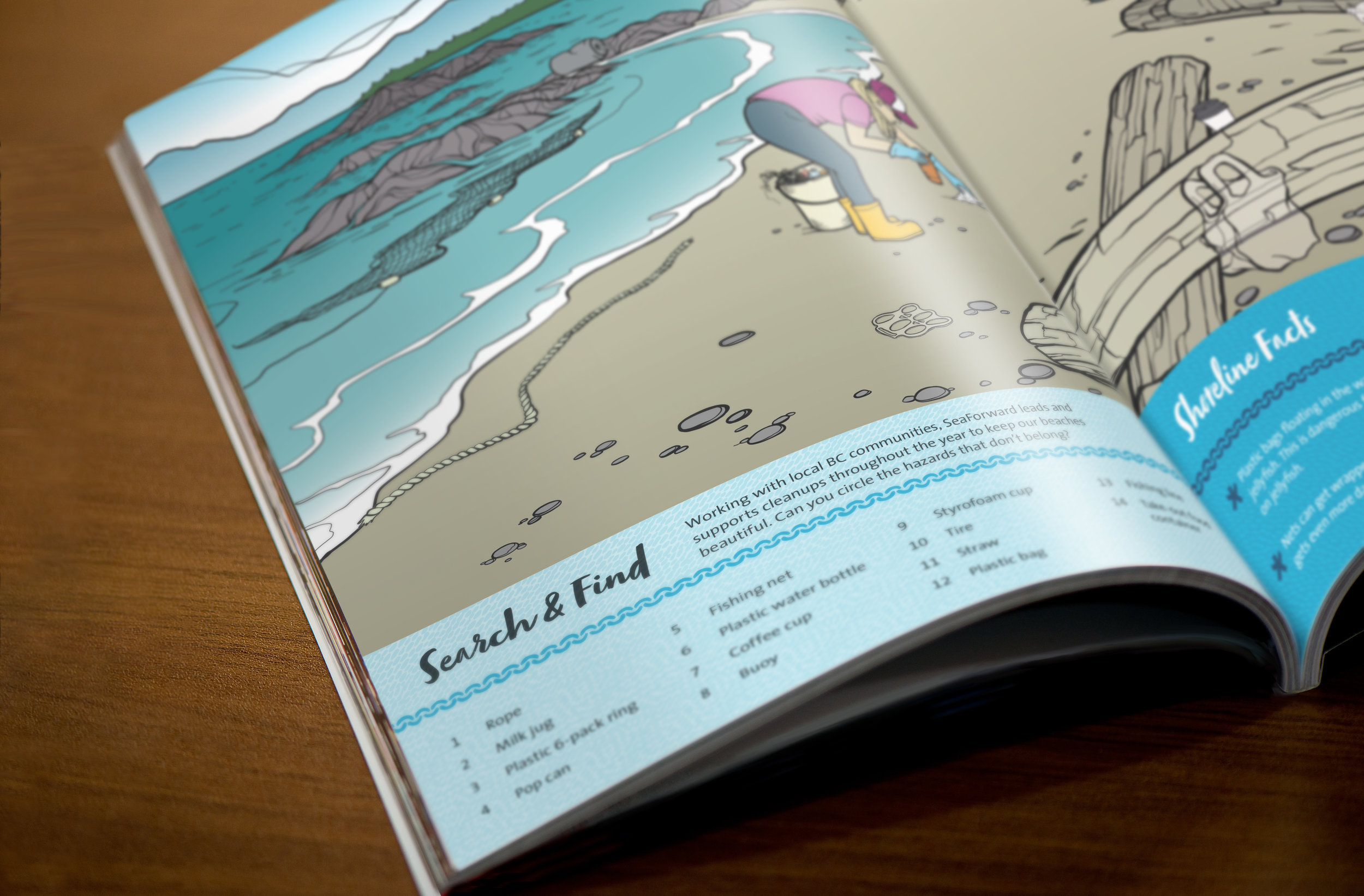 BC Ferries - Sea Forward Activity Book // Search and Find Illustration