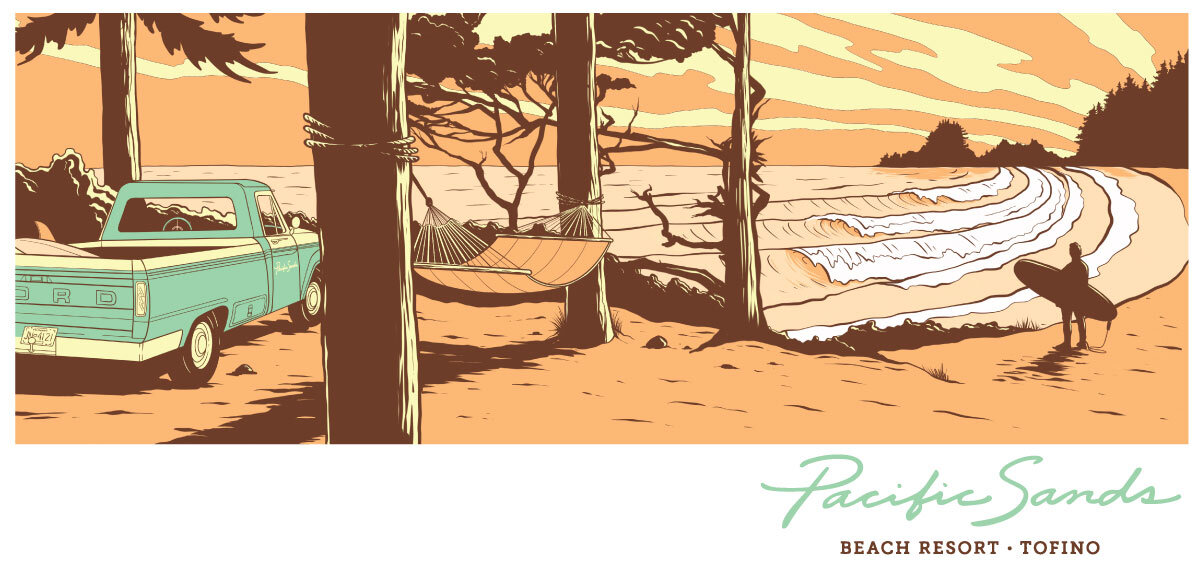 Pacific Sands Beach Resort // Apparel Graphic